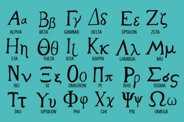 الحروف اليونانية ونطقها بالعربية